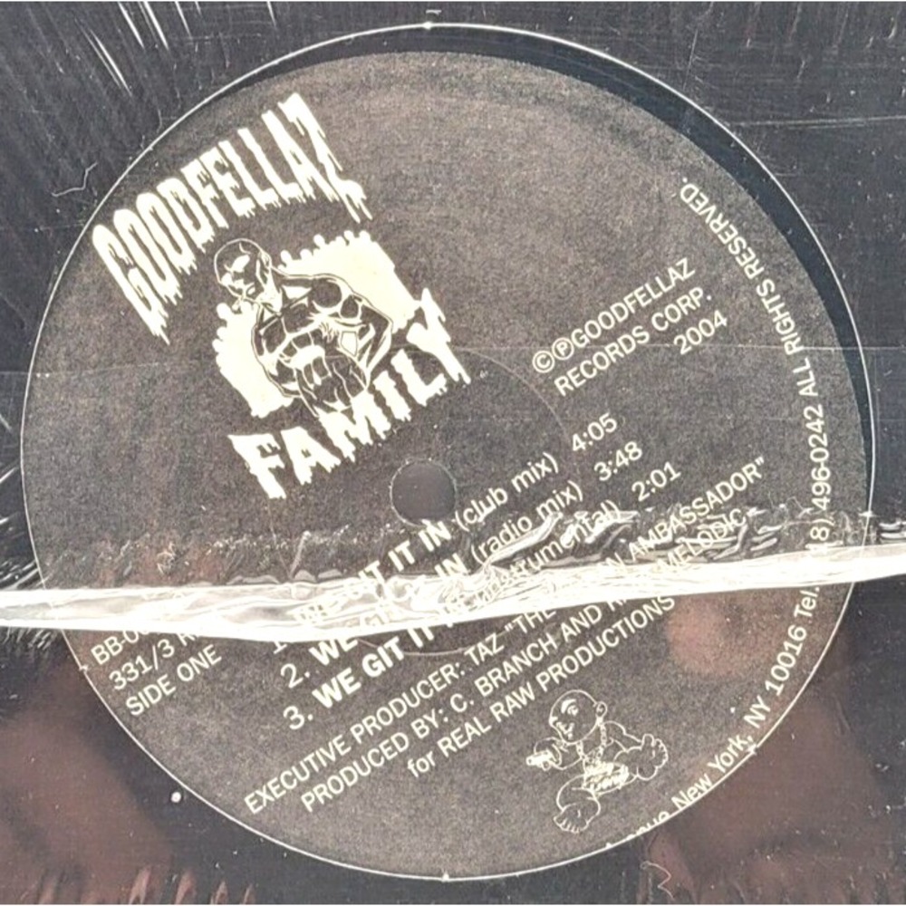 GOODFELLAZ FAMILY - WE GIT IT IN /LET'S GO! ‎ - HIP HOP LP SINGLE FACTORY SEALED